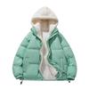 Cotton-padded Men's Winter Lamb Wool Jacket Winter Clothing Velvet Cotton-padded Jacket Couple Bread Clothing Thickened Cotton-padded Clothing Trend