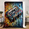 Retro Cassette Tech Dreamscape Print Blanket Soft and Cozy Perfect for the Living Room Bed Sofa or a Nap,gift