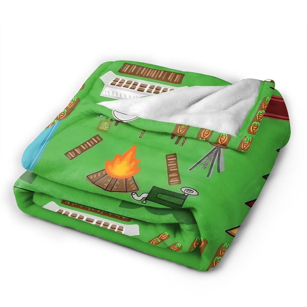 99 Nights in the Forest Base Ideas Blankets Survival Game Flannel Novelty Breathable Throw Blankets for Home All Season Office