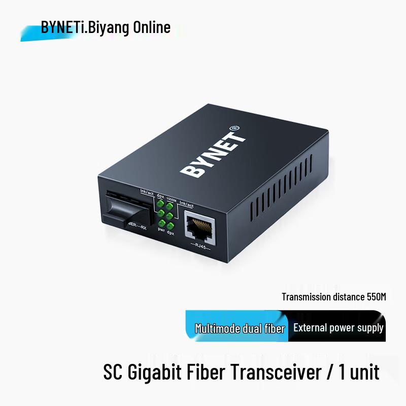 

BYNET BYN-WGM2-SC Gigabit Multimode Dual Fiber Optic Transceiver
