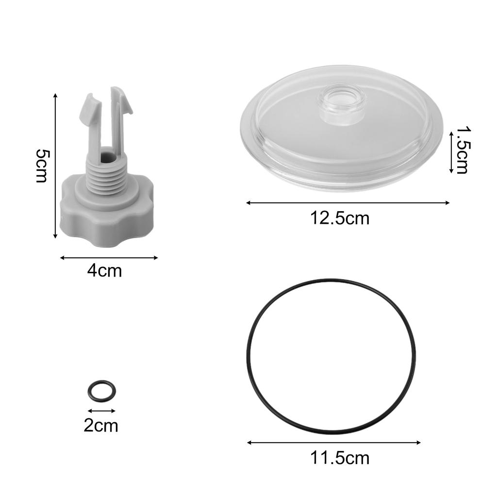 Blattfangabdeckung Deckel O-Ring Ventil SF Schmutzauslass für Intex 12 Zoll