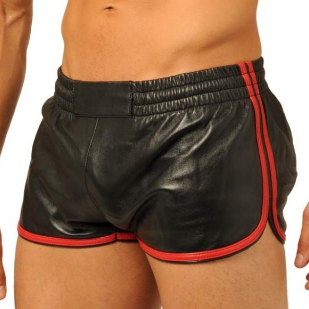 Leather Shorts Fist Black-Red - MK Toys - Shorts