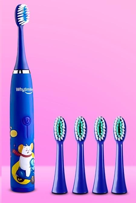 Sonic Toothbrush for Children, Electric, 4 Heads, Waterproof