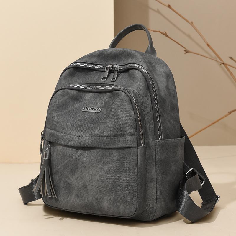 Tassel Women's Large Capacity Backpack