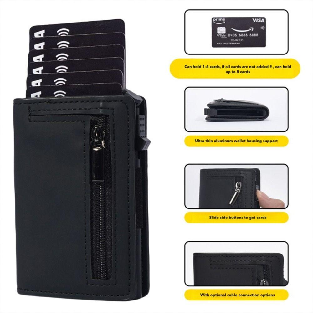 New Luxury Multi-Card Slot Men's Card Bag Rfid Blocking Leather Credit Card Holder Practical Minimalist Bank Cardholder Case