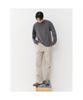 8SECONDS Casual Cotton Garment-Dyed Long Sleeve Tee Ash