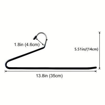 10-piece Space-saving Goose-shaped Z-type Trouser Hangers, Durable Metal Material,Multi-functional Trouser Storage,Home Supplies