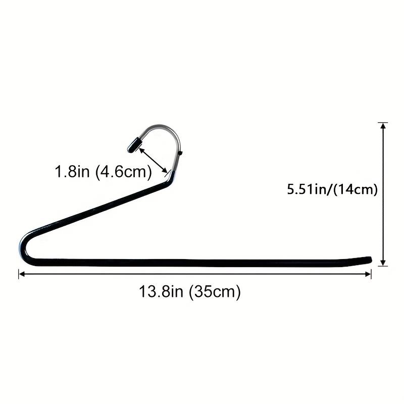 10pcs Metal Z-Shaped Pants Hangers - Space-Saving, Durable for Home & Store Use, Multi-Functional Clothing Rack