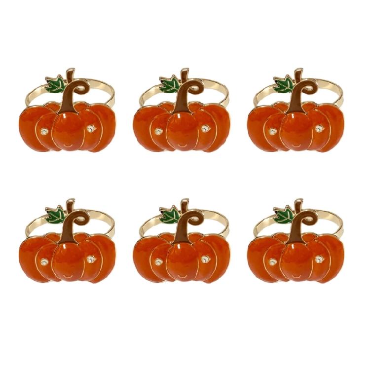 

Pack Of 6 Unique Alloy Napkins Rings Multipurpose Napkins Clips For Seasonal Table Setting And Gift Wrapping 1