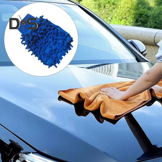 Autowaschhandschuh, fusselfrei, hochsaugfähig, hochdichter Schmutzentferner, nicht scheuernd, maschinenwaschbar, Auto-Reinigungshandschuh-Tücher