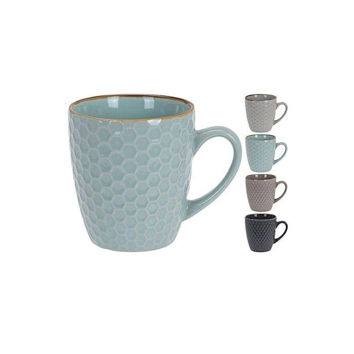 Mugs en grès - EXCELLENT - Set de 4 - 300 ml - Compatible lave-vaisselle - Coffret cadeau