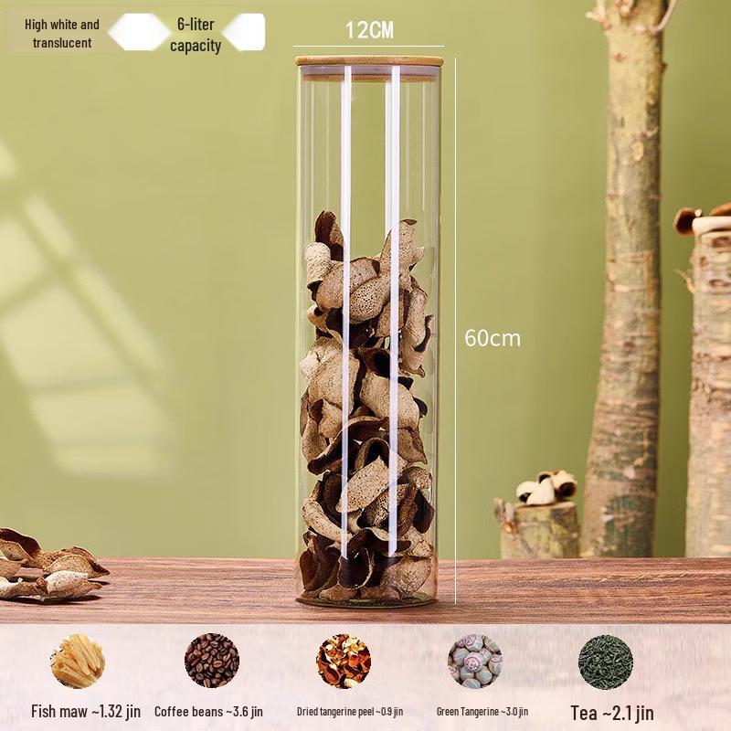 Andytai Transparent Glass Storage Jar