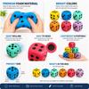 6pcs Six-Sided Foam Dice Set Soft Lightweight Foam Dice for Classroom Games Educational Activities and Group Exercises