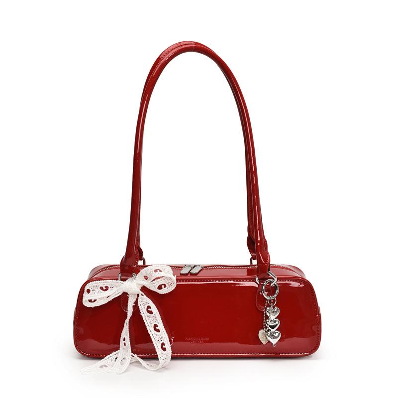 Tide Bow Silk Scarf Versatile Underarm Bag Shoulder Bag