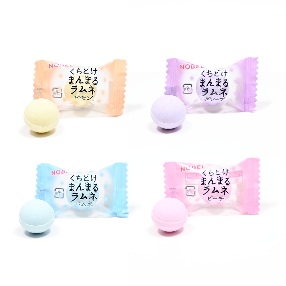 Nobel Confectionery Round Ramune 80g x 6 bags Candy,