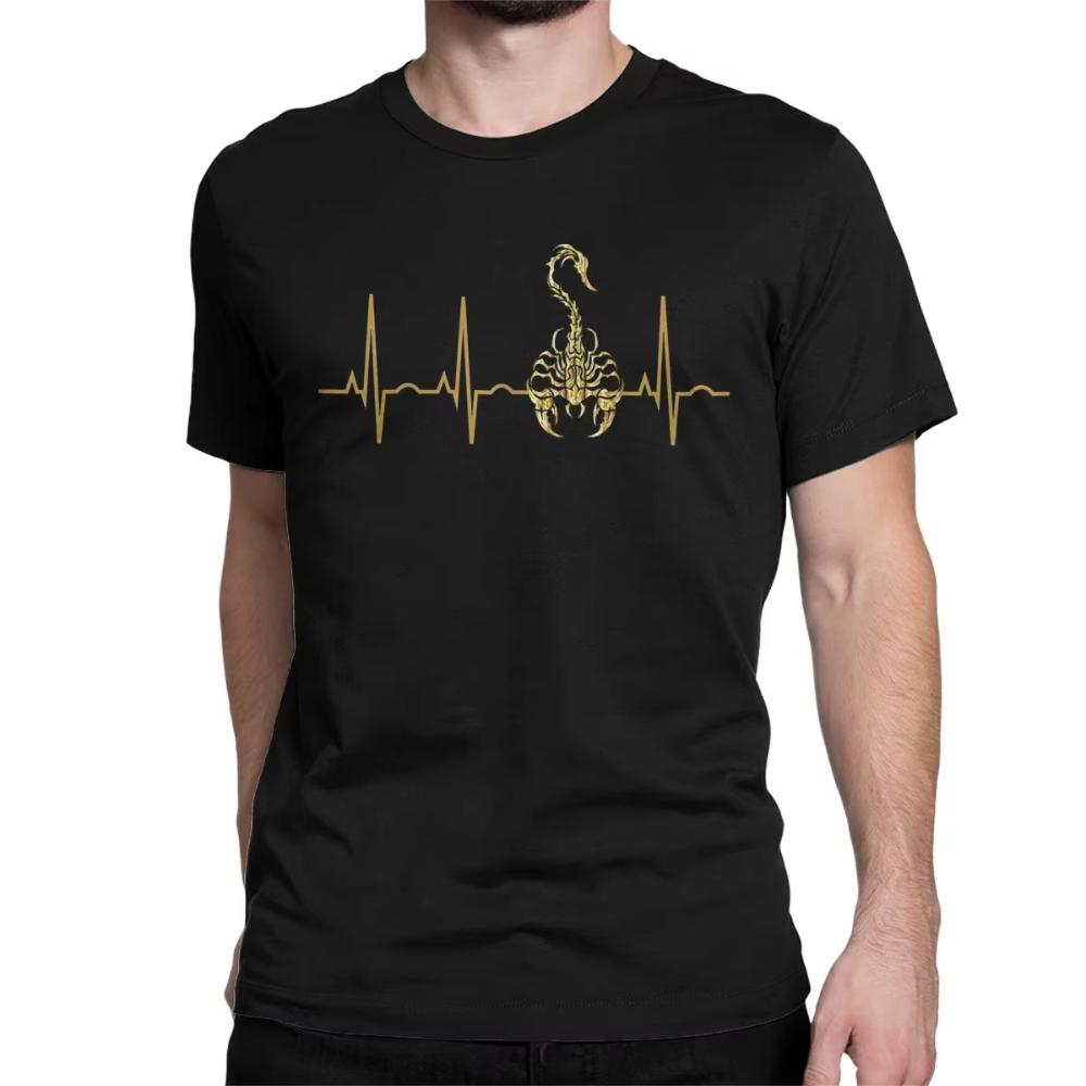 Men Women Printed T-Shirt Heavy Metal Scorpions Cotton Tees Short Sleeve Hard Rock Band T Shirt Round Collar Clothes Graphic