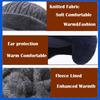 Unisex Winter Hat Plush Fur Lined Warm Earflap Cap Stylish Soft Beanie Hat Outdoor Thick Ski Sports Knitted Hat