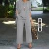 Women's Autumn Winter Casual Workwear Pants Long Sleeve Cardigan Jacket Camisole Set