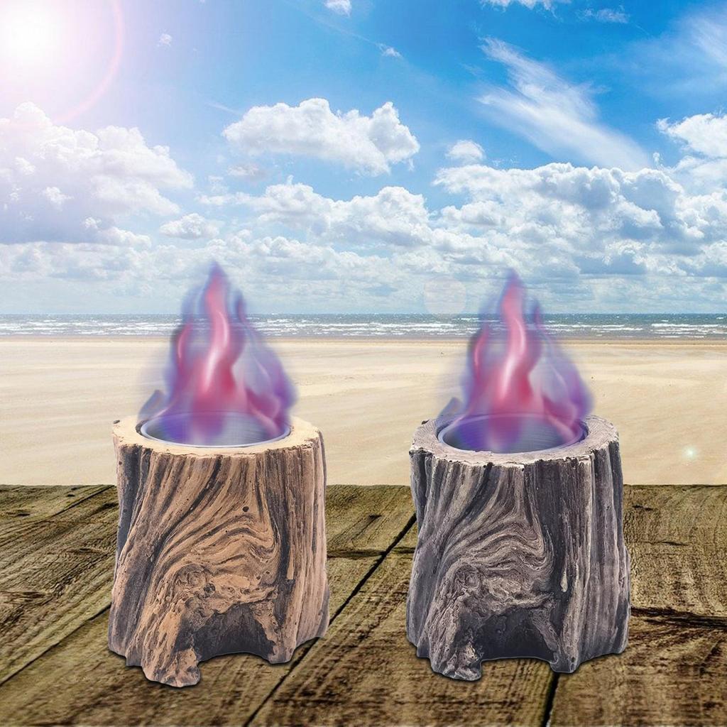 Tabletop Fire Pit Housewarming Gift Mini Fireplace for Patio Terrace Camping Brown