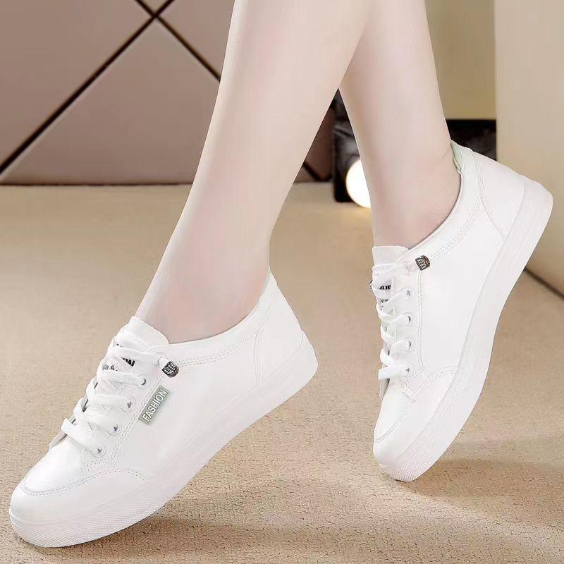 New Popular Casual Shoes for Women Versatile Women's Shoes Sports White Shoes Women's Spring Flat Shoes, Trendy Shoes