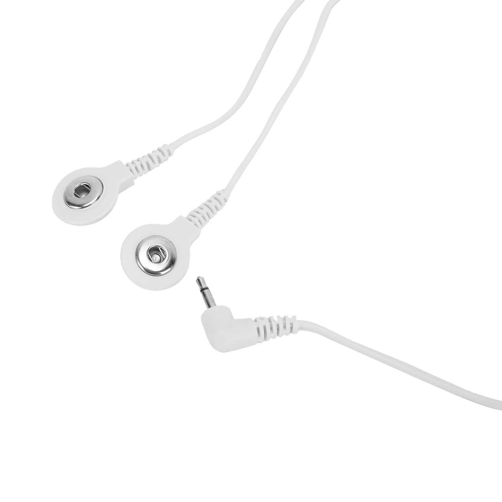 12pcs DC 2.5mm 2 Branch Button Electrode Lead Wire Cable for Digital TENS Massage Machine