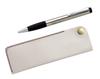 Takizawa White Pen Case with Metallic Rubber Rotating Ballpoint Pen Set Hook-and-Loop (3-Pack) T23-NK01W-LUT102SB-3