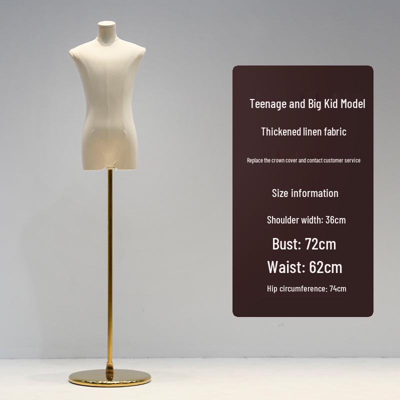 Big Kids' Clothing Store Teen Half-Body Mannequin - Male/Female Display Stand