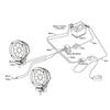 12Volt 40A Car Light Wire Set High Power One-Drive-Two Car Lamp Wire PureCopper Wire Group Car Spotlights Switch Wiring Group