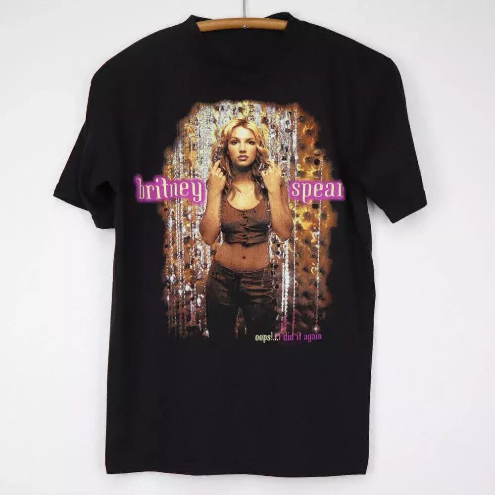 Britney Spears Oops I Did It Again Tour 1 Sided T Shirt Full Size S-5XL L