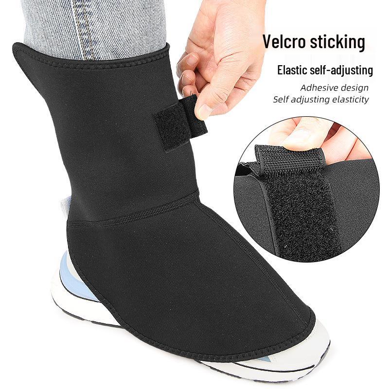 Windproof Velvet Warm Ankle & Foot Protection Leggings with Wrist Strap Shoe Covers