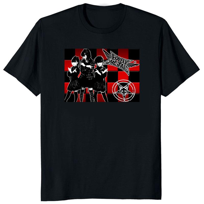 Babymetal Metal Galaxy Japan Death Metal Band O-Ausschnitt T-Shirt Herren Lässig Kurzarm T-Shirt Paar Streetwear Sommer Mode Tops