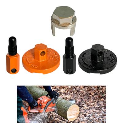 Professional Clutch Flywheel Removal Tool For Chainsaw Maintenance Heavy Duty Iron Construction Universal Fit