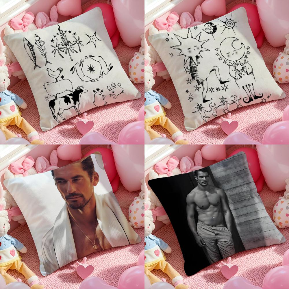Cushion Cover Anti-dustmite Pillowcase Invisible Zipper Silky Short Plush Sofa Cushion Cover Slavic Mythology And Folk Tales