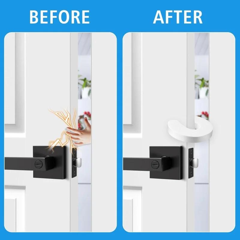 6Pcs Baby Safety Door Stopper Newborn Furniture Protector Anti-pinch Hand Child Lock Finger Pinch Guard Proof Door Slam Stopper