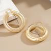 1 Pair, Fashionable, Fashionable, Niche Grainy Earrings