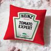 Popular Ketchup Cushion Cover Soft Washable Pillow Case Multi-Scene For Couch Bed Travel Office Use
