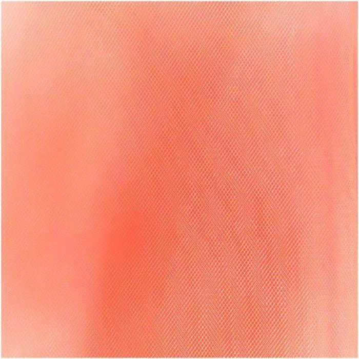 Tulle Roll 50 Cm X 5 M - Fluorescent Orange