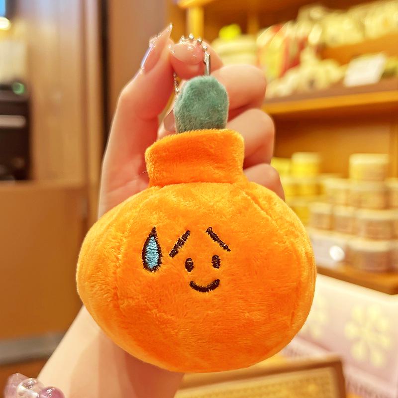 Cute Fruit Plush Dolls - Avocado, Durian, Watermelon Keychain Toys