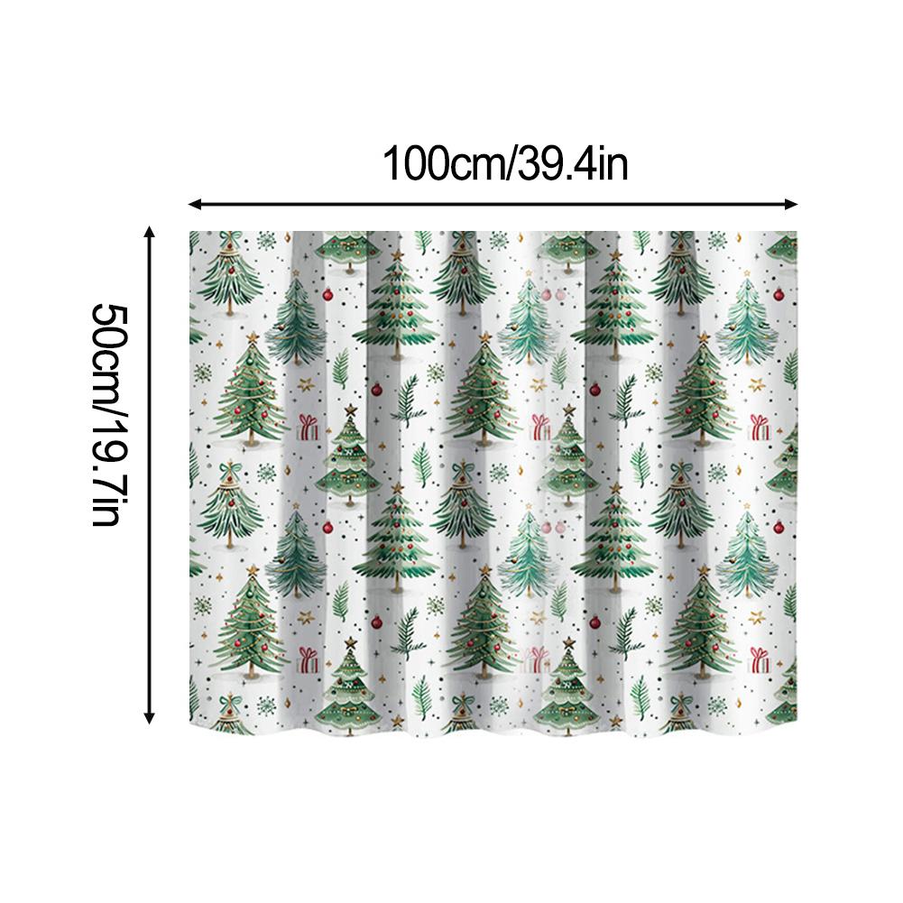 Blackout Partition Curtain Christmas Short Curtain
