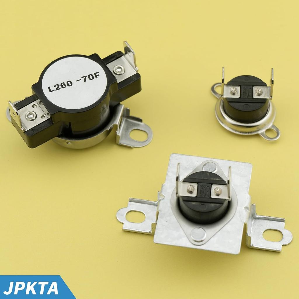 137032600 134120900 Dryer Thermal Limiter 3204267 Thermostat Replacement Part Compatible with Frigidaire Electrolux Kenmore Dryers - Repalces 1489053