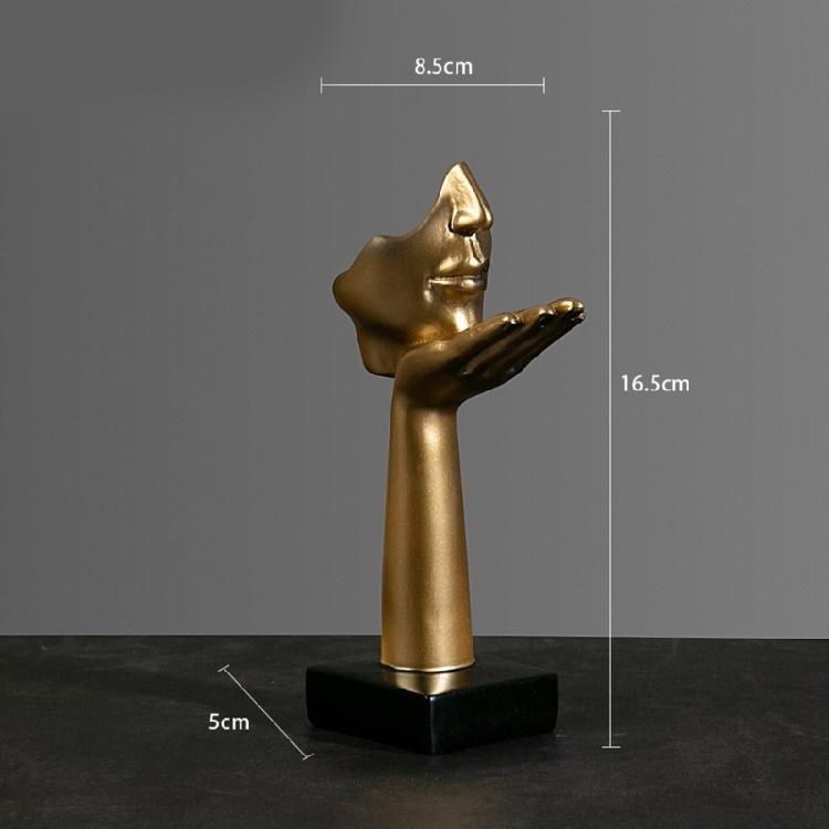 Abstract Art Woman Face Statue with Strong Texture for Office Home Decoration