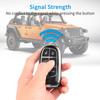QBUC For Jeep Key Fob Cover With Keychain TPU Protection Key Case Compatible With Grand Cherokee Renegade Compass Smart Key