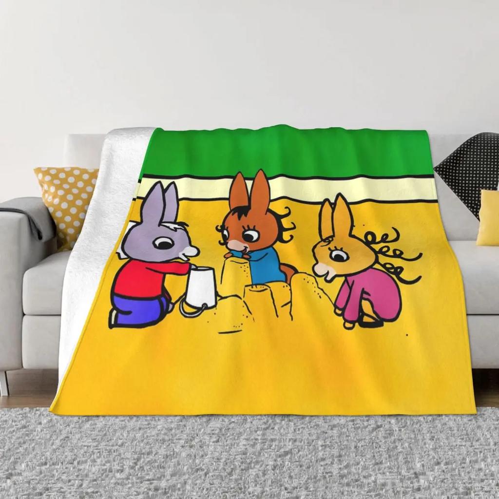 Trotro Cartoon Animation Decken Korallenfleece Plüsch Ganzjahres Niedlich Super Weich Überwurfdecken für Sofa Schlafzimmer Bettwäsche Überwürfe