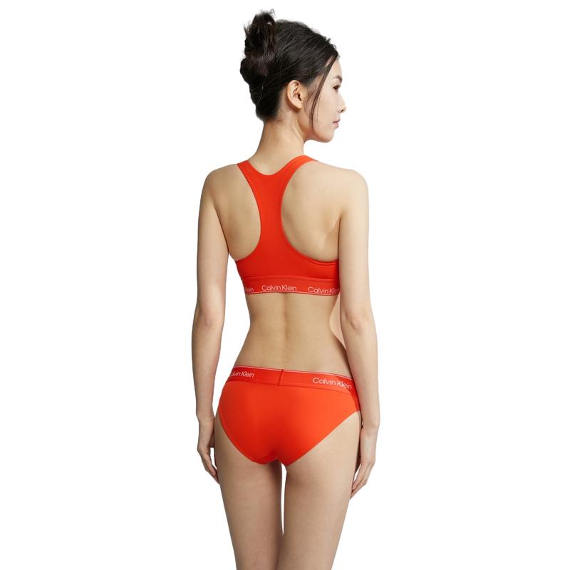 Calvin Klein Modern Gravity Adjustable Light Sports Bra Women Bras Vibrant-Orange QF6922AD-3CI