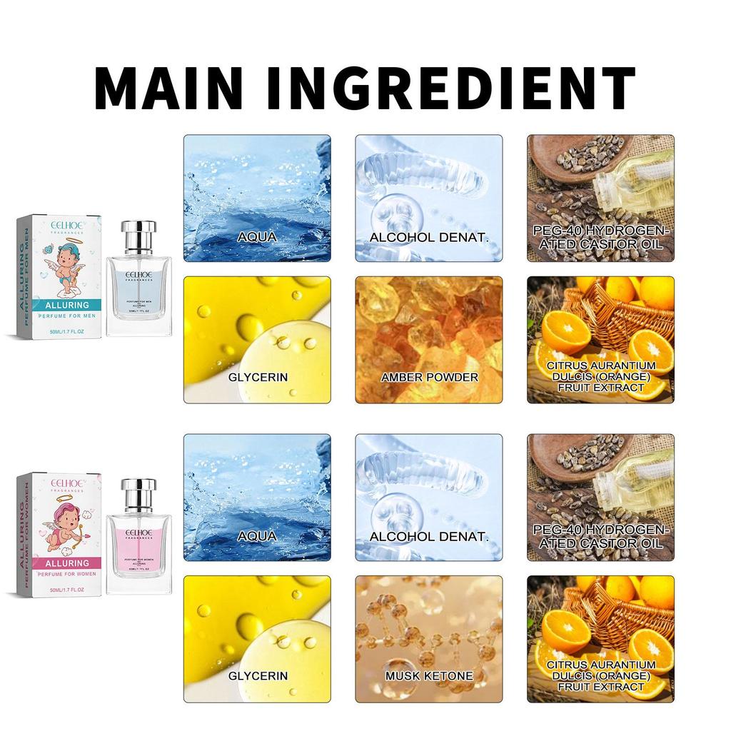 EELHOE Cupid's Message Perfume for Women Long Lasting Eau De Toilette Fresh Natural Niche Fragrance Wrist Behind the Ears