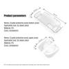 Transparent PC Hard Case for Steam Deck Host Split Crystal Protective Cases