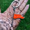 3.75 " Artisan Crafted Jai Shri Ram / FLAG Metal Key Ring, Key Chain Handmade, Handcrafted, Religious Key Chain, Lord Ramas Key Ring