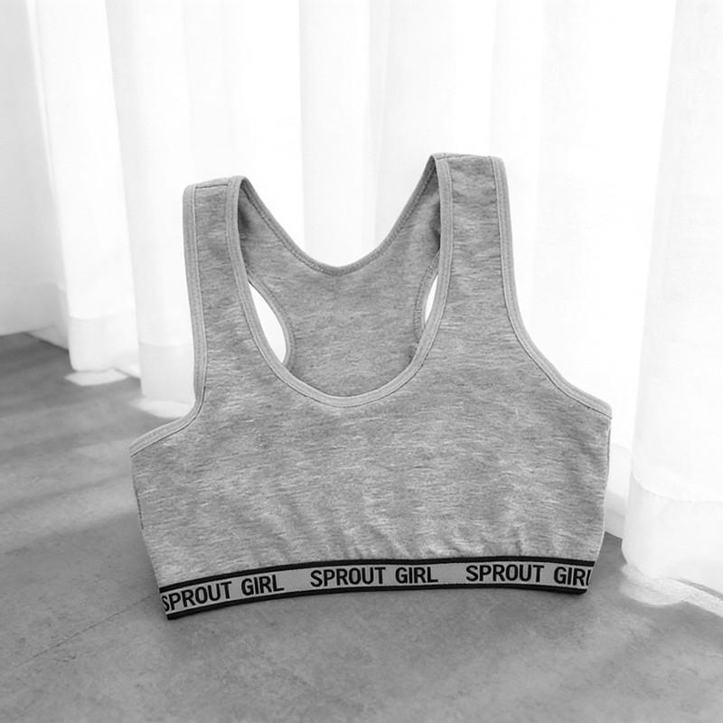 Developmental Sports Underwear for Girls, Kids Tube Top, Girls Double Layer Racerback Sports Vest, Students Bandeau