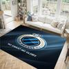 Club Brugge FC Design Crystal Velvet Carpet Cozy Non?Slip Printed Rug For Bedroom Living Room Entrance