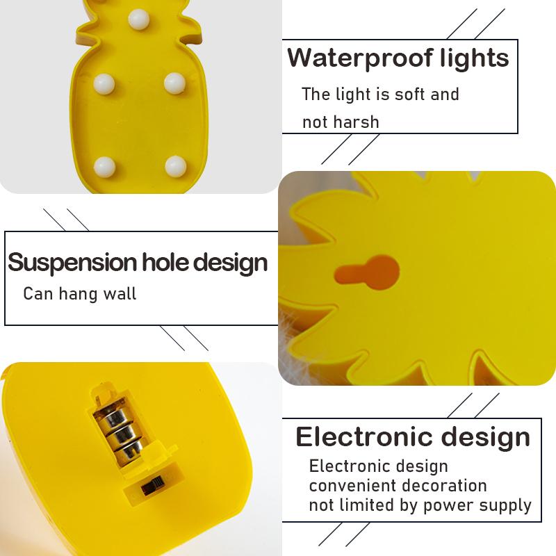 Cartoon Night Lights Unicorn/Flamingo/Cactus/Pineapple/Cloud/Star/Shell LED Table Lamp For Children's Bedroom Party Decoration